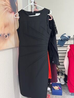 Calvin Klein Black Work Dress Sz 4